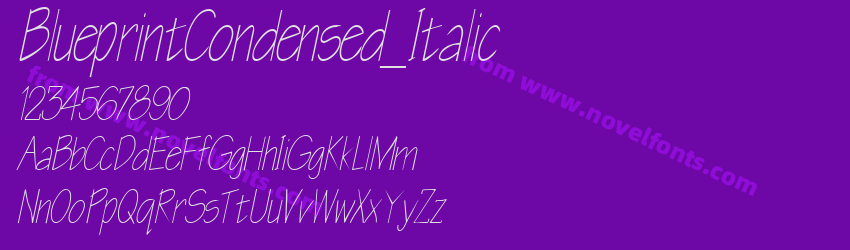 BlueprintCondensed_ItalicPreview