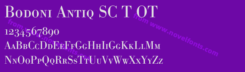 Bodoni Antiq SC T OTPreview