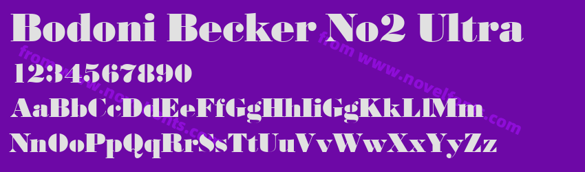 Bodoni Becker No2 UltraPreview