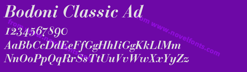 Bodoni Classic AdPreview