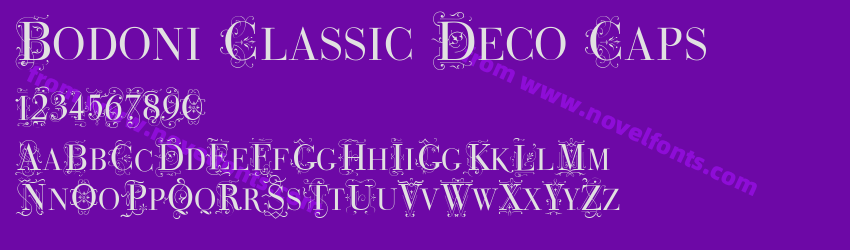 Bodoni Classic Deco CapsPreview