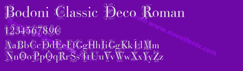 Bodoni Classic Deco RomanPreview