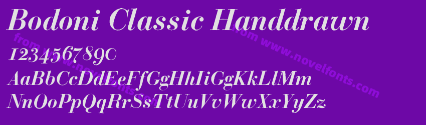 Bodoni Classic HanddrawnPreview