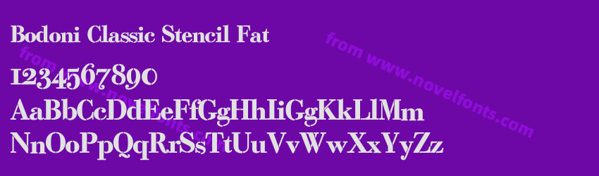 Bodoni Classic Stencil FatPreview