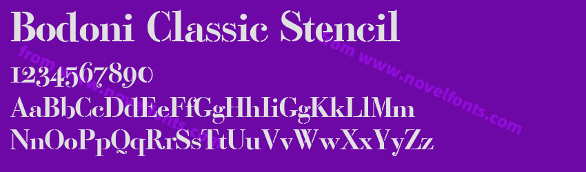 Bodoni Classic StencilPreview