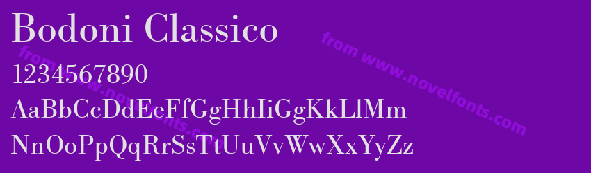 Bodoni ClassicoPreview