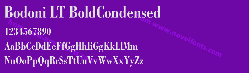 Bodoni LT BoldCondensedPreview