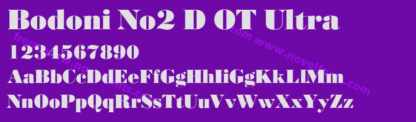 Bodoni No2 D OT UltraPreview