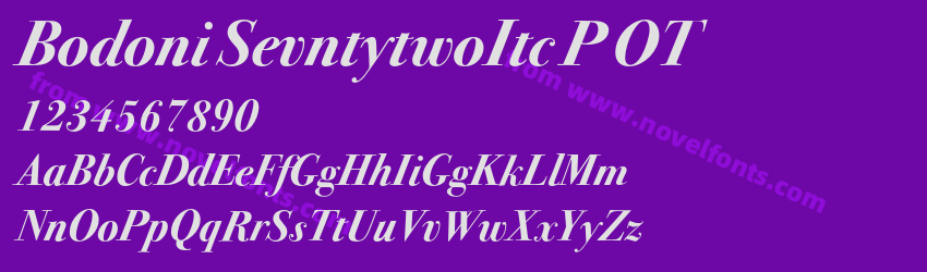 Bodoni SevntytwoItc P OTPreview