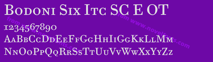 Bodoni Six Itc SC E OTPreview