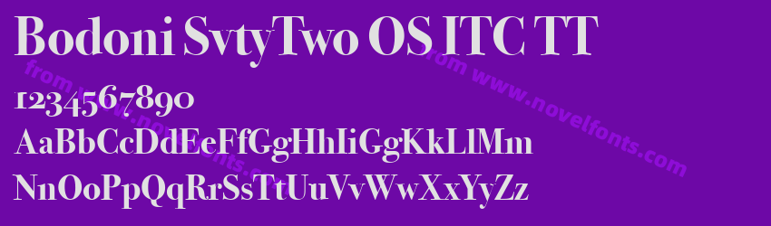 Bodoni SvtyTwo OS ITC TTPreview