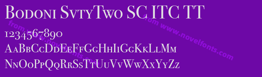 Bodoni SvtyTwo SC ITC TTPreview