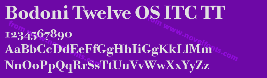 Bodoni Twelve OS ITC TTPreview