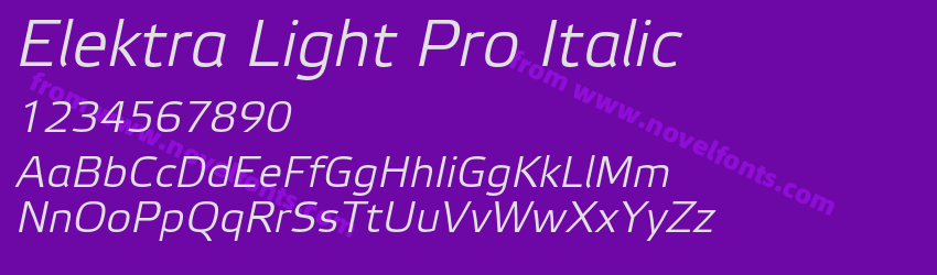 Elektra Light Pro ItalicPreview