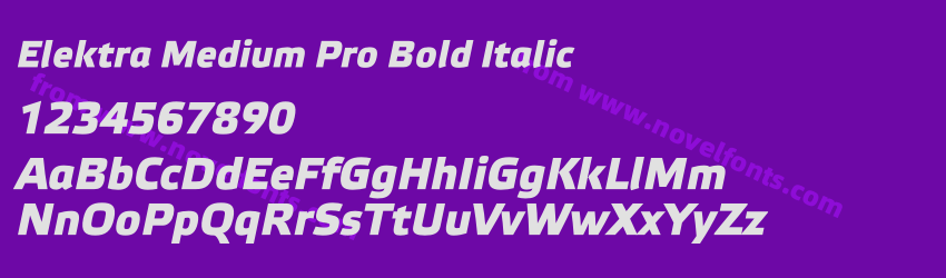 Elektra Medium Pro Bold ItalicPreview