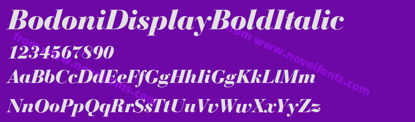 BodoniDisplayBoldItalicPreview