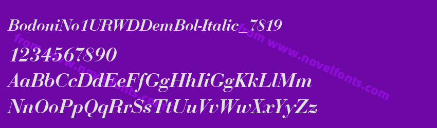 BodoniNo1URWDDemBol-Italic_7819Preview