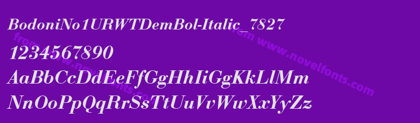 BodoniNo1URWTDemBol-Italic_7827Preview