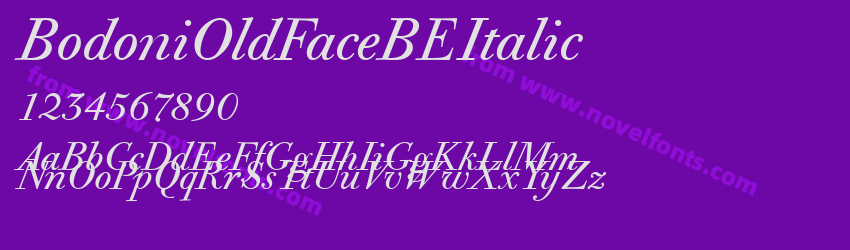 BodoniOldFaceBEItalicPreview