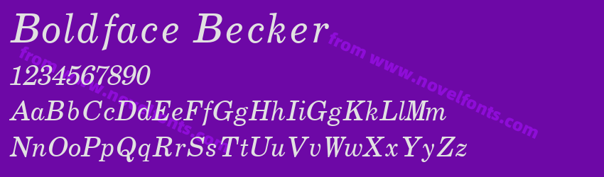 Boldface BeckerPreview