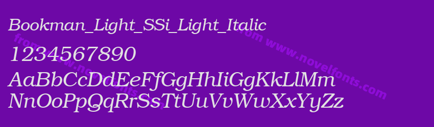 Bookman_Light_SSi_Light_ItalicPreview