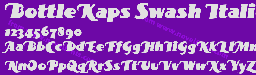 BottleKaps Swash ItalicPreview