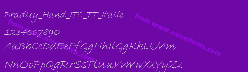 Bradley_Hand_ITC_TT_ItalicPreview