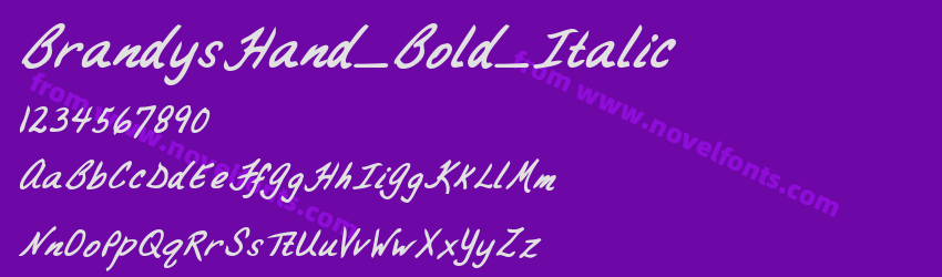 BrandysHand_Bold_ItalicPreview