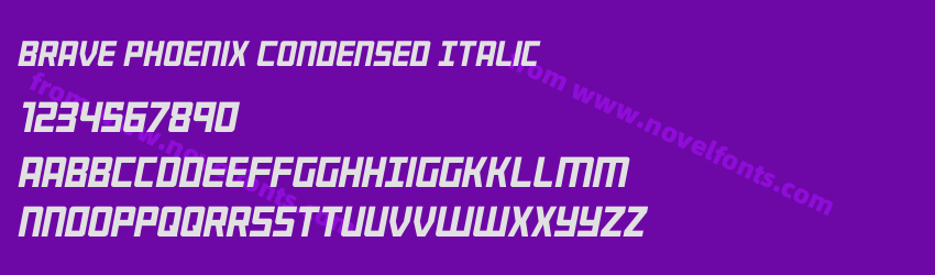 Brave Phoenix Condensed ItalicPreview