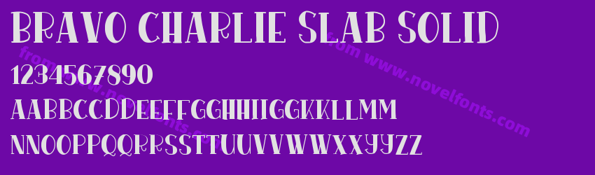 Bravo Charlie Slab SolidPreview