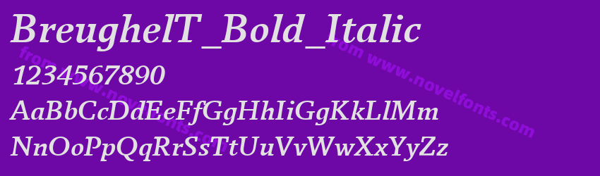 BreughelT_Bold_ItalicPreview