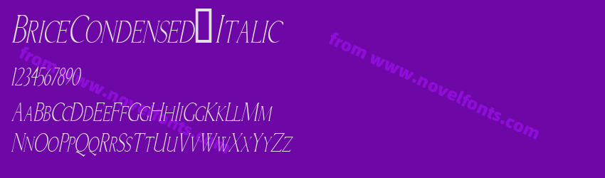 BriceCondensed_ItalicPreview