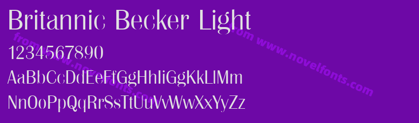 Britannic Becker LightPreview