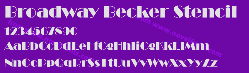 Broadway Becker StencilPreview