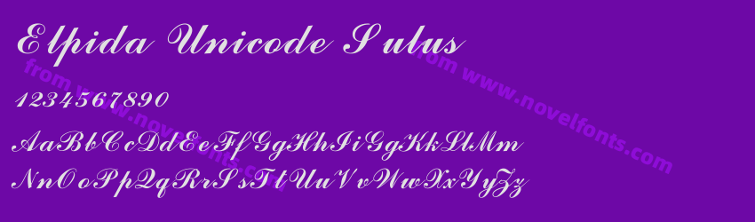 Elpida Unicode SulusPreview