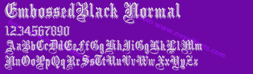 EmbossedBlack NormalPreview