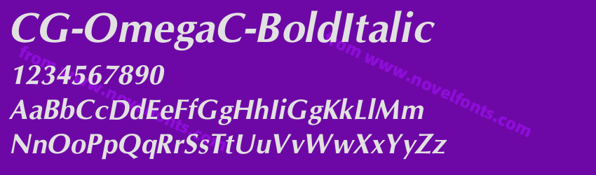 CG-OmegaC-BoldItalicPreview