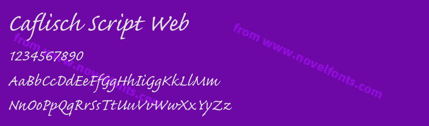 Caflisch Script WebPreview