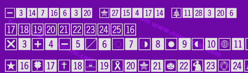 Calendar Symbol Wizard  RegularPreview