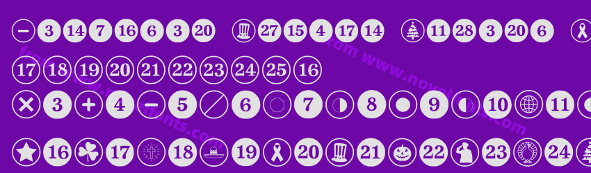 Calendar Symbol Wizard RegularPreview