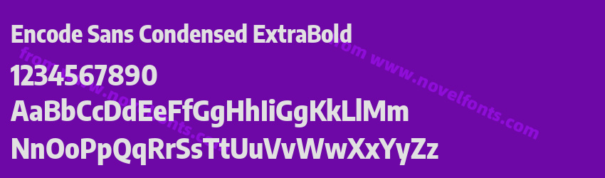 Encode Sans Condensed ExtraBoldPreview