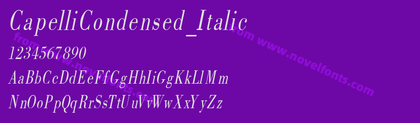 CapelliCondensed_ItalicPreview