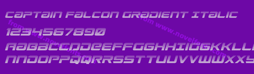 Captain Falcon Gradient ItalicPreview