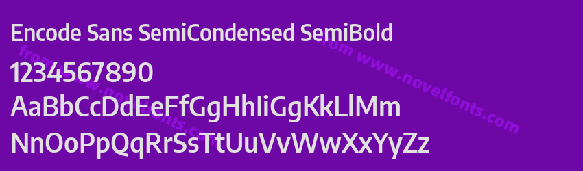 Encode Sans SemiCondensed SemiBoldPreview