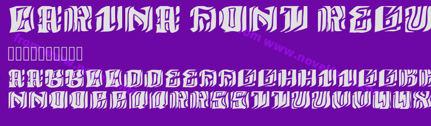 Carina Font RegularPreview