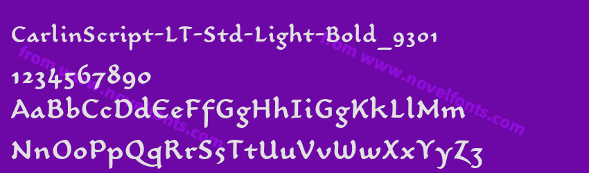 CarlinScript-LT-Std-Light-Bold_9301Preview