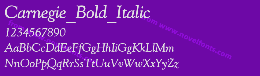 Carnegie_Bold_ItalicPreview