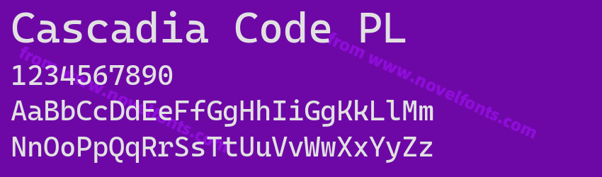 Cascadia Code PLPreview