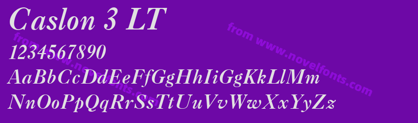 Caslon 3 LTPreview