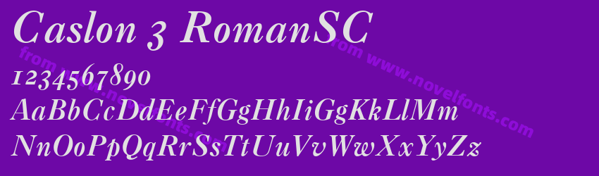 Caslon 3 RomanSCPreview